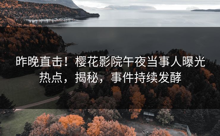 昨晚直击！樱花影院午夜当事人曝光热点，揭秘，事件持续发酵
